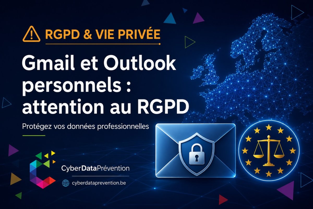 Gmail et Outlook personnels : attention au RGPD 
